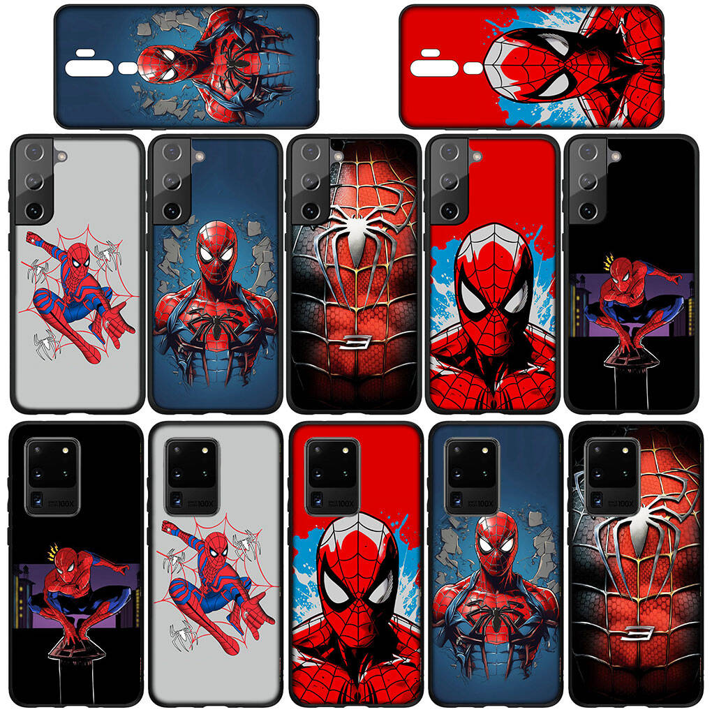Чехол для телефона для iPhone 17 16 15 Xiaomi Poco F8 F7 X7 X6 M8 C85 C75 Redmi Note 14 13 12 11 Pro Max A3 A4 14C 13C 15C Marvel Comics Человек-паук Spiderman
