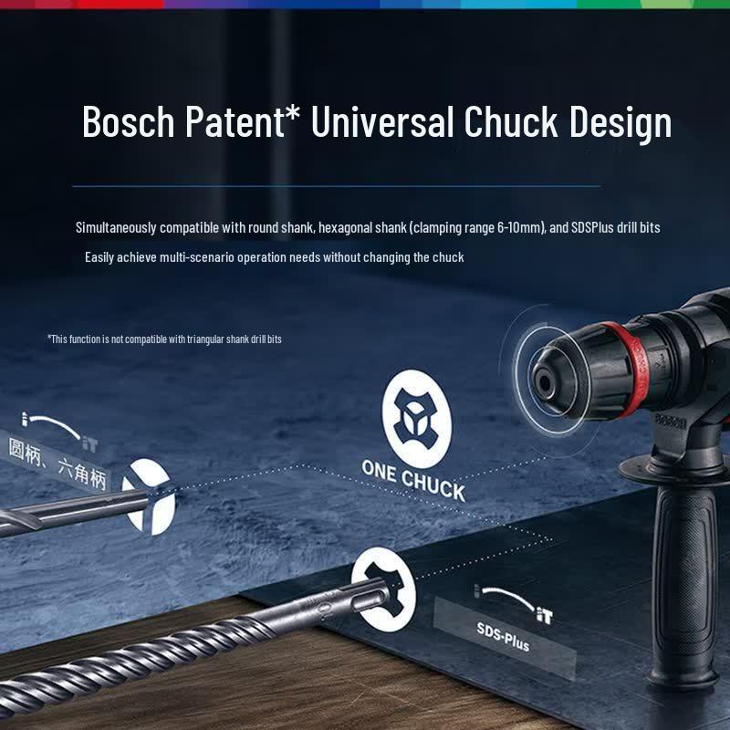 Bosch GBH18V-22X 18V Cordless 3-Mode Rotary Hammer CN plug (adapter included)