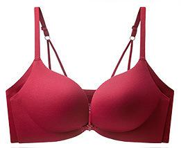 Traceless front buckle underwear Women's small breasts gather and show large comfort No steel ring Anti-sagging collection of secondary breasts
