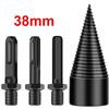 Wood Splitter Drill Bits 4Pcs Hex ShankRound Handle Firewood Drill Bit Heavy Duty Drill Screw Cone