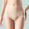 Women's Ultra Thin Ice Silk Underwear No Show Tummy Control Briefs Seamless High-Waisted Panties Full Coverage Stretch Underpants