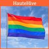 Vibrant Rainbow Lgbt Flag 5ft X 3ft Ideal For Festivals And Parades With Metal Eyelets