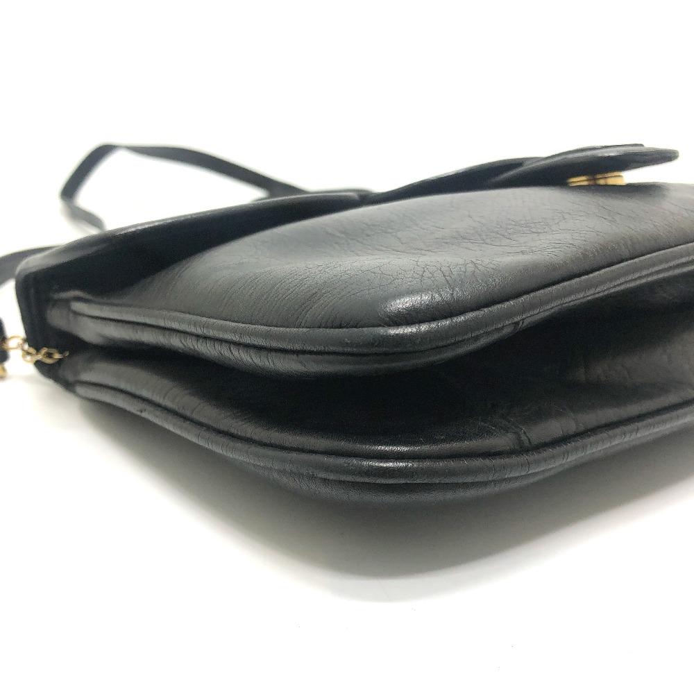 CELINE logo Crossbody bag, shoulder bag Shoulder Bag Leather Black