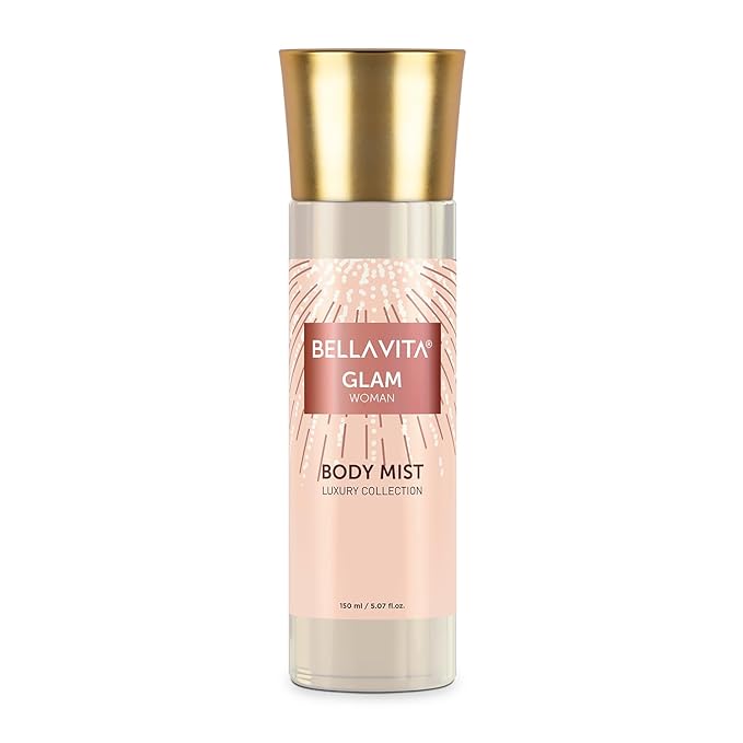 Bella Vita Luxury Glam Женский парфюм-спрей для тела с освежающим цветочным и стойким ароматом жасмина, 150 мл