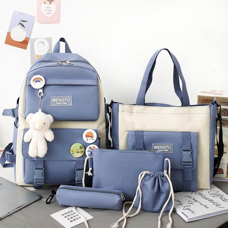 Сумка студенческий легкий рюкзак маленький свежий милый рюкзак для девочек и мальчиков большой емкости школьный портфель для старшей школы