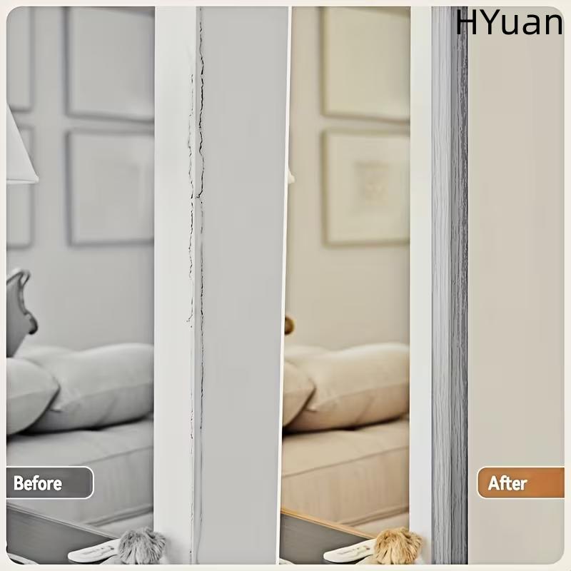 HYuan 1 шт. 4 см x 2 м Самоклеящаяся стеновая декоративная планка, Гибкая угловая декоративная планка, Защита для внутренних и наружных углов стен