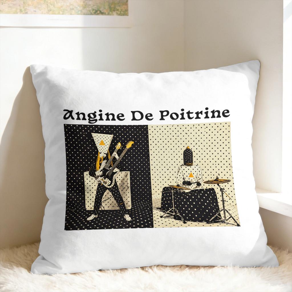 Angine De Poitrine ROCK Группа Наволочка Квадратная Наволочка Смешная Наволочка Для Гостиной Дивана