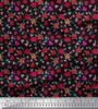 Japan Crepe Satin Fabric Berries,Leaves & Floral Artistic Print Fabric by the Metre 42 Inch