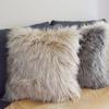 Длинный меховой чехол для подушки из искусственной шерсти, большая плюшевая наволочка, спинка дивана, зимняя теплая наволочка