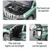 Литая под давлением модель автомобиля Toyota Prado в масштабе 1/32, игрушечный автомобиль с откатным механизмом со звуком и светом для детей, коллекция подарков для мальчиков и девочек