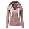Hoodies Women's Loose Zipper Sweatshirt Autumn Winter In Hoodies Oversize Youth Sweatshirts Solid Color Pockets Long Sleeve