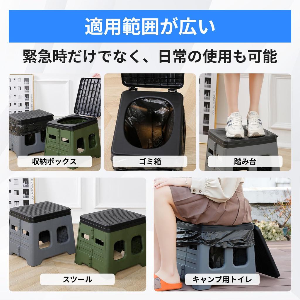 LUNPEAR Портативный аварийный туалет с грузоподъемностью Нет Удобный для легкого использования в автомобиле Товары для ухода за больными в чрезвычайных ситуациях Товары для предотвращения стихийных бедствий Туалет, Туалет,