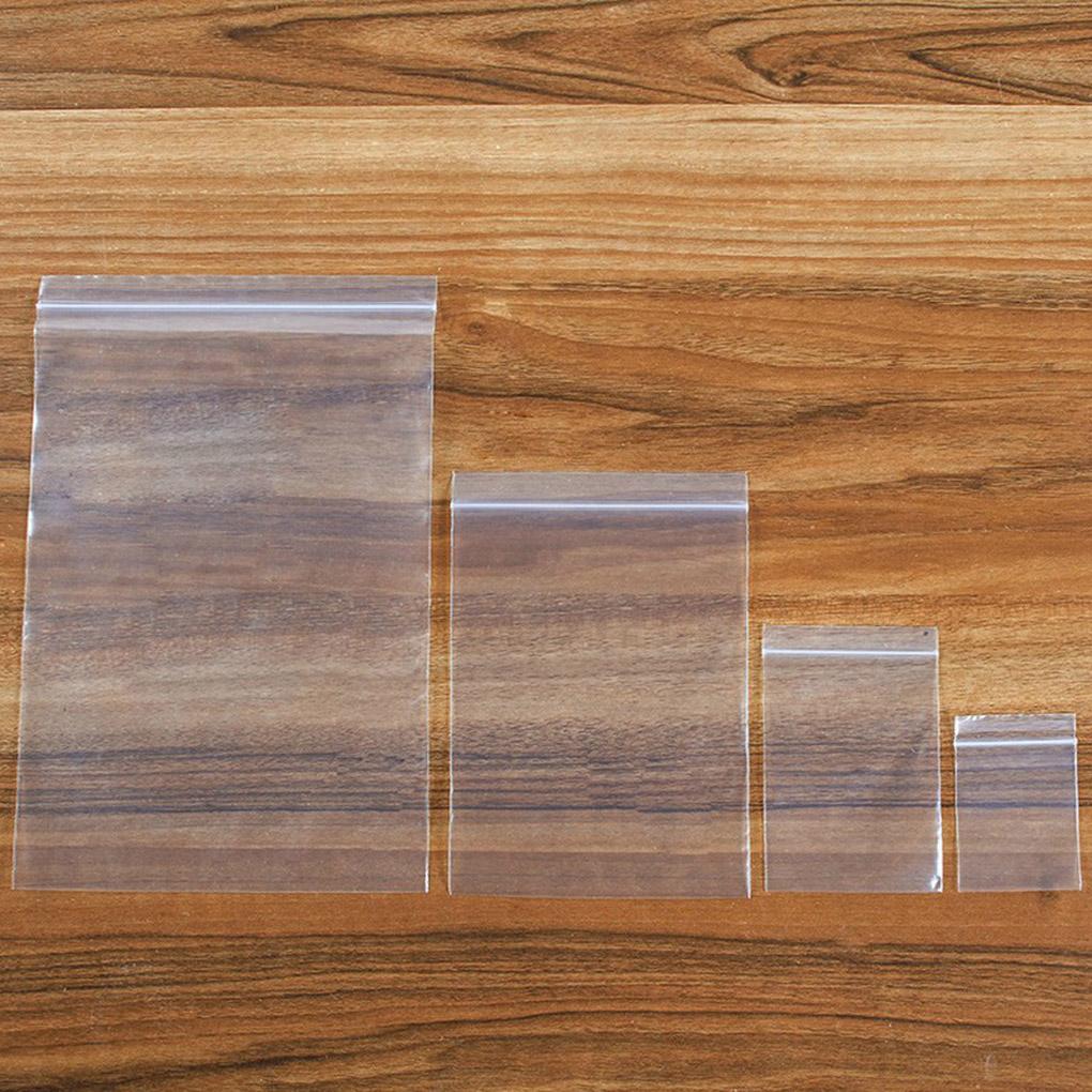 100 шт. прозрачные пакеты для хранения продуктов питания, упаковка для ювелирных изделий, многоразовый вакуумный пакет для сохранения свежести