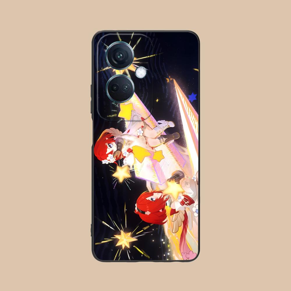 HSR Tribios Матовый ТПУ Чехол для Мобильного Телефона для OPPO Reno 14 13 12 11 10 9 8 7 6 5 F T Pro 5G Цветной Печатный Чехол