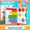 Magnetic Fraction Disks for Teaching Addition & Subtraction - Grades 3-5