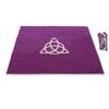 [A1474] - Purple 'Wicca' Velvet Rug - 80x80 Cm