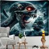 Halloween Decorative Tapestry Dark Night Death Coming Horror Evil Ghost Background Cloth Home Living Room Room Decoration