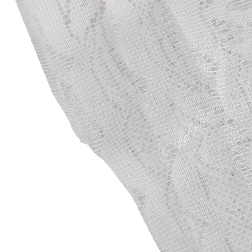 Кружевная кухонная занавеска в европейско-американском стиле, белая полузанавеска типа C для маленькой двери, украшение домашнего окна, защита конфиденциальности