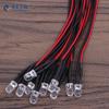 10Pcs 20cm 3mm/5mm LED Lamp Cable Bulb Pre-wired DC Emitting Diode Light Convenient