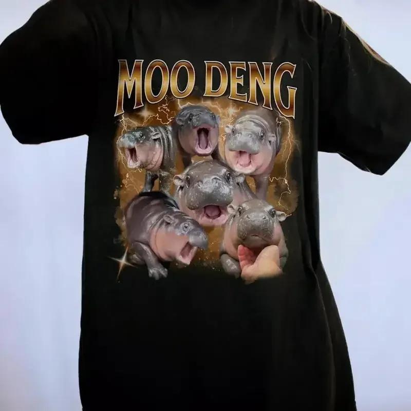 Sale Moo Deng Rap Funny T Shirt Meme