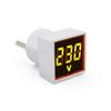 AC 220V LED Digital Display Voltage Measurement Monitor EU Plug Square Voltmeter
