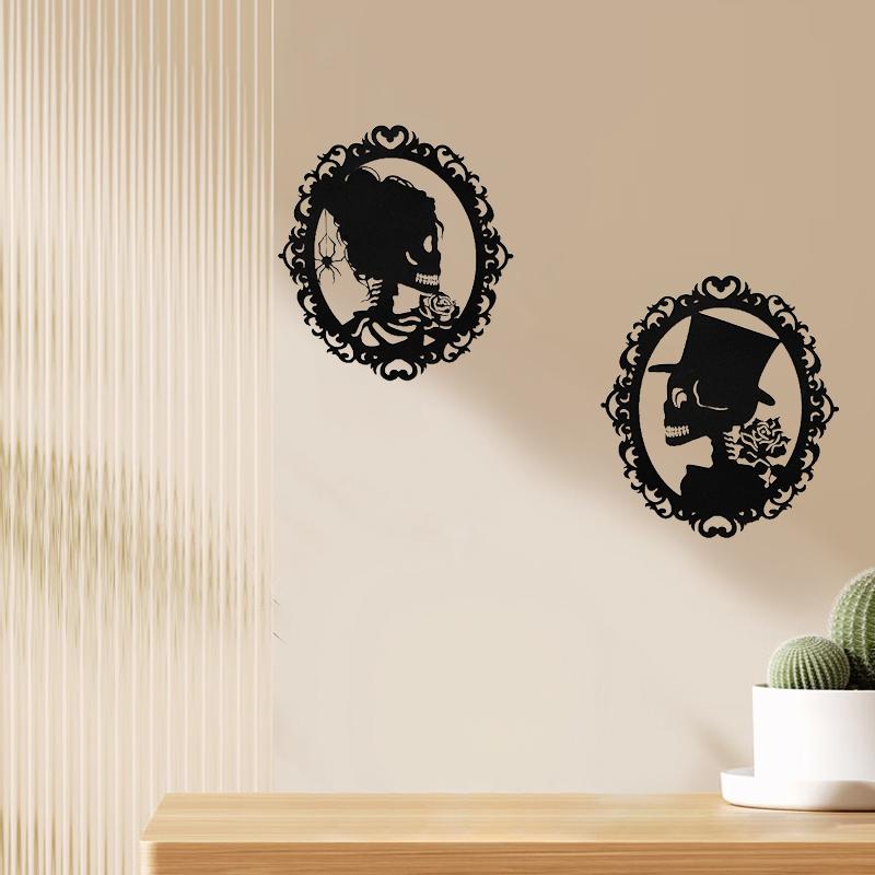 1 комплект, паук, жуткая ворона, череп, наклейка на стену, наклейки с черепом, украшение на Хэллоуин на тему Хэллоуина