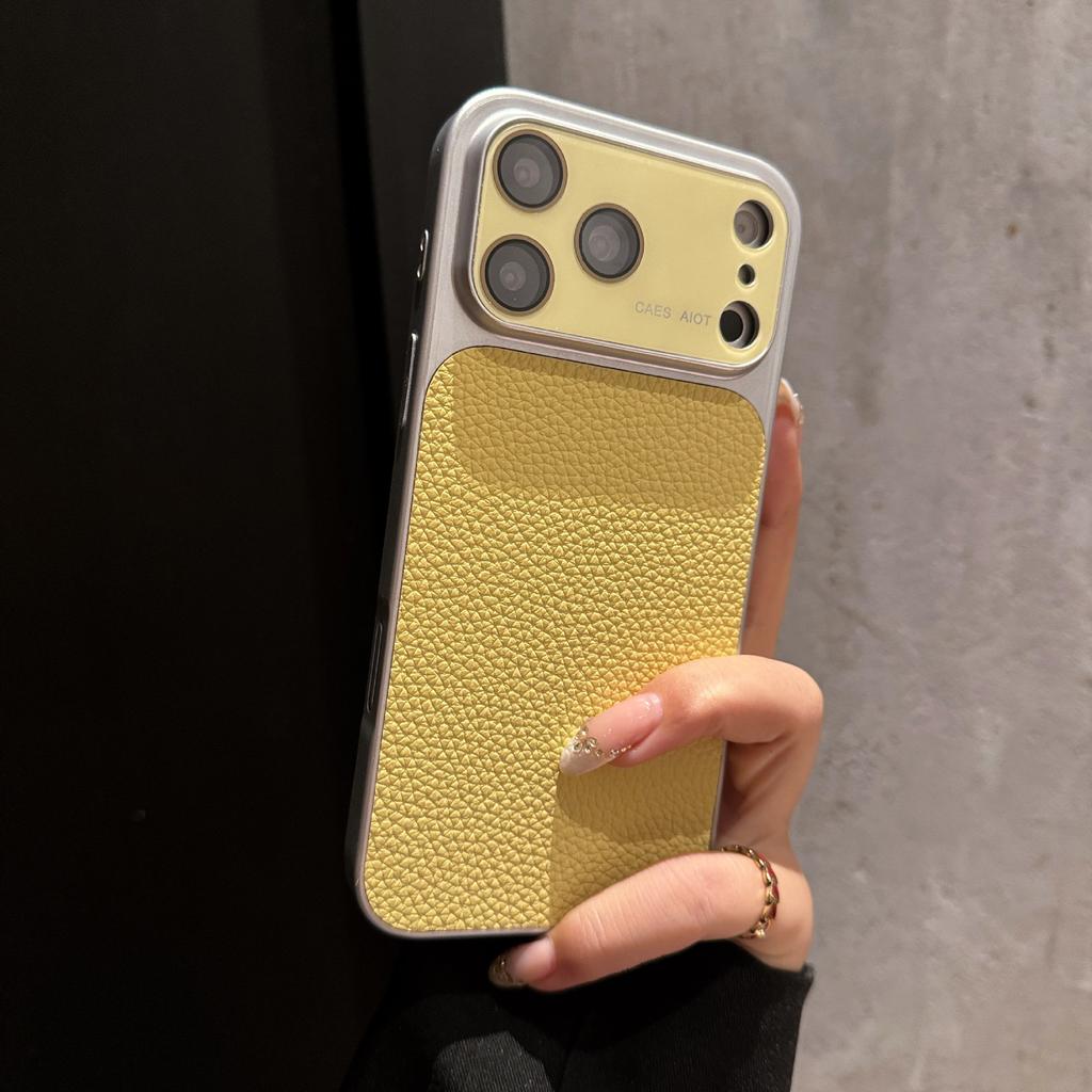 Применимо к кожаному чехлу для мобильного телефона iPhone17, высококачественный парный всесторонний защитный чехол Apple 16proMax с большим окном