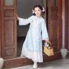 Девочкин Hanfu Qipao Платье Qibai Весна/Осень 2025