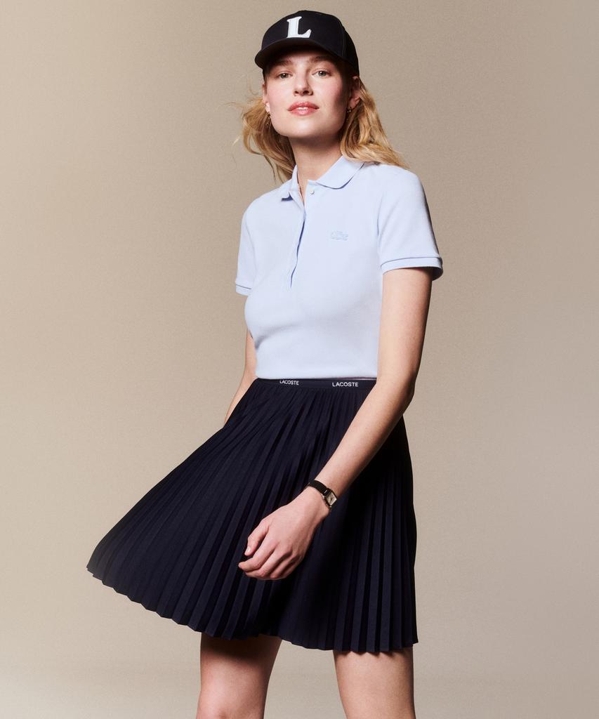 Женская приталенная мини-футболка-поло LACOSTE из пике Pf5462-56G J2G