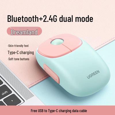 Ugreen Беспроводная Bluetooth бесшумная перезаряжаемая мышь MU102