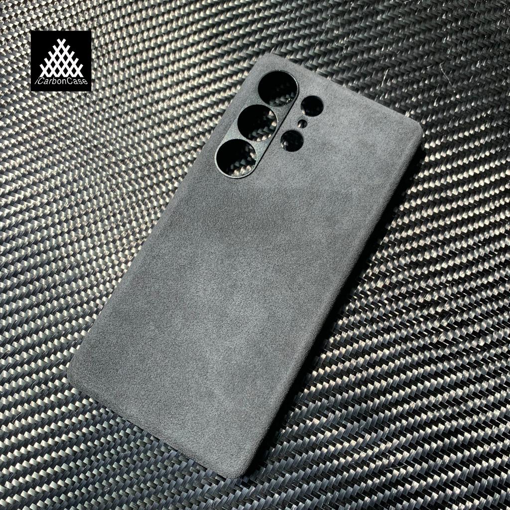 Для Samsung Galaxy S25 Ultra S25+ Магнитный Оригинальный Итальянский Чехол из Алькантары Ручной Работы Премиальный Кожаный Материал Super Car Inter
