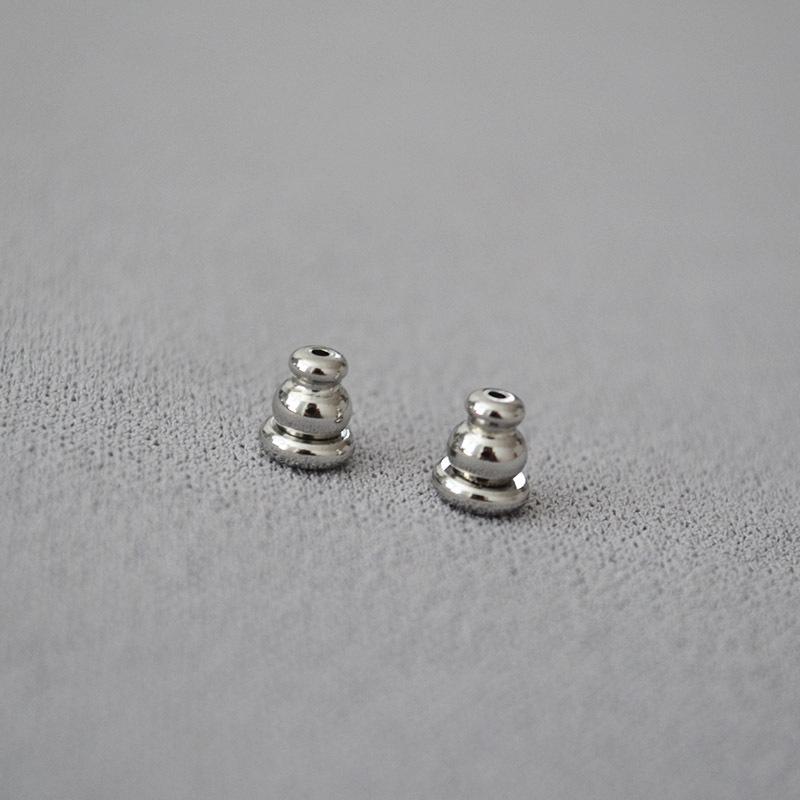 Позолоченная латунная нескользящая силиконовая беруши в форме тыквы-пули, ювелирные аксессуары для самостоятельного изготовления