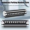 Временная парковочная карта автомобиля Цифровой номерной знак мобильного телефона Декор салона автомобиля Автомобильные аксессуары Временный номерной знак парковки