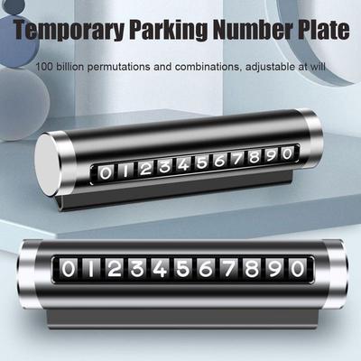 Временная парковочная карта автомобиля Цифровой номерной знак мобильного телефона Декор салона автомобиля Автомобильные аксессуары Временный номерной знак парковки