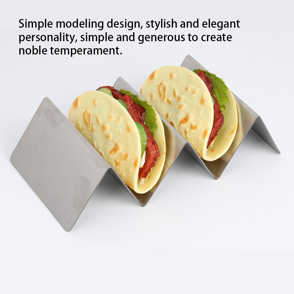 Taco Shell Holder Tortilla Stand Rack Stainless Steel Tray Holder Kitchen Rack