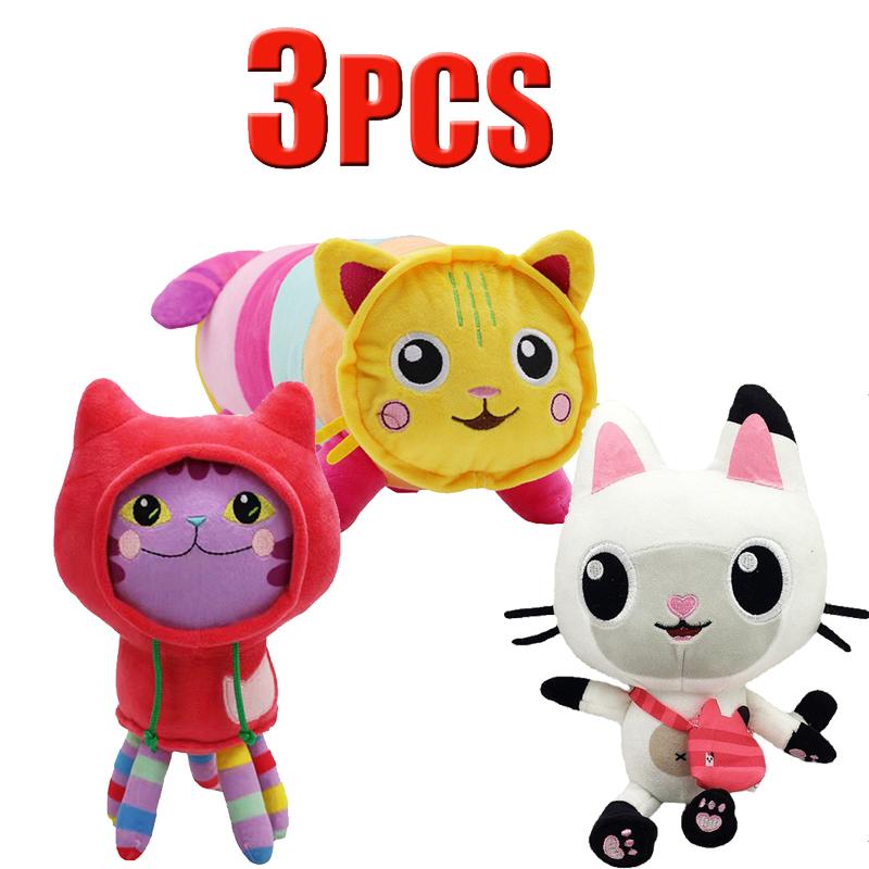 ## in Gabby Dollhouse Plush Toy Mercat Cartoon Stuffed Animals Smiling Cat Car Cat Hug Gaby Girl Dolls Kids Birthday Gifts