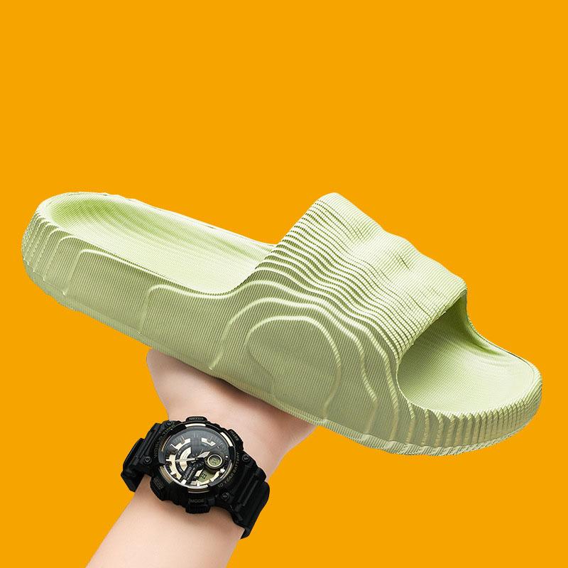 Мужские мягкие домашние тапочки, парные домашние тапочки с защитой от скольжения, мужские и женские сандалии, шлепанцы, однотонные пляжные туфли Eva на плоской подошве