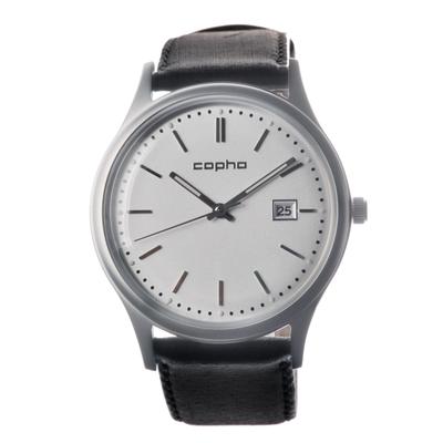Платье Kopha Скандинавский Кварц Официально SLIM CLASSIC Тонкий Белый x Часы, Дизайн, Механизм с Питанием от Батарейки, Импортный, 42, Ремень, Черный, Мужской