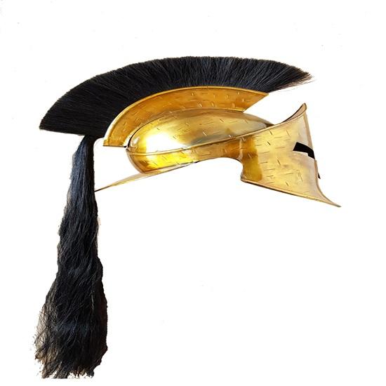 Spartan Helmet Knight Black Plume of Sparta Leonidas 300 Movie Helmet Greek Helmet Best Gift