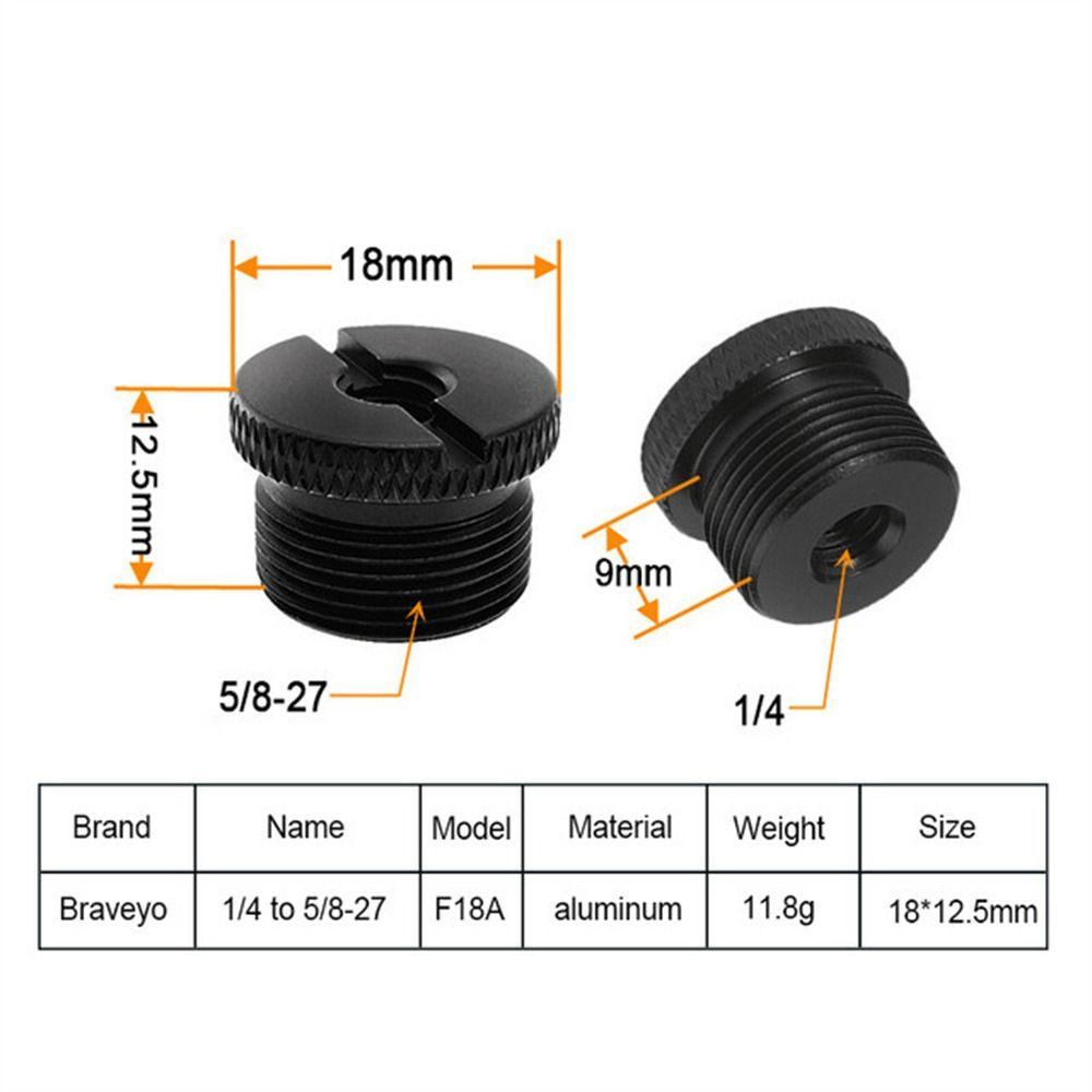 Адаптер штатива Крепление микрофона Винты-переходники Винт Гайка Адаптер стойки для микрофона Фотография