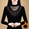 New Spring Heavy Industry Hot Diamond Plus Velvet Thickened Base Shirt for Women