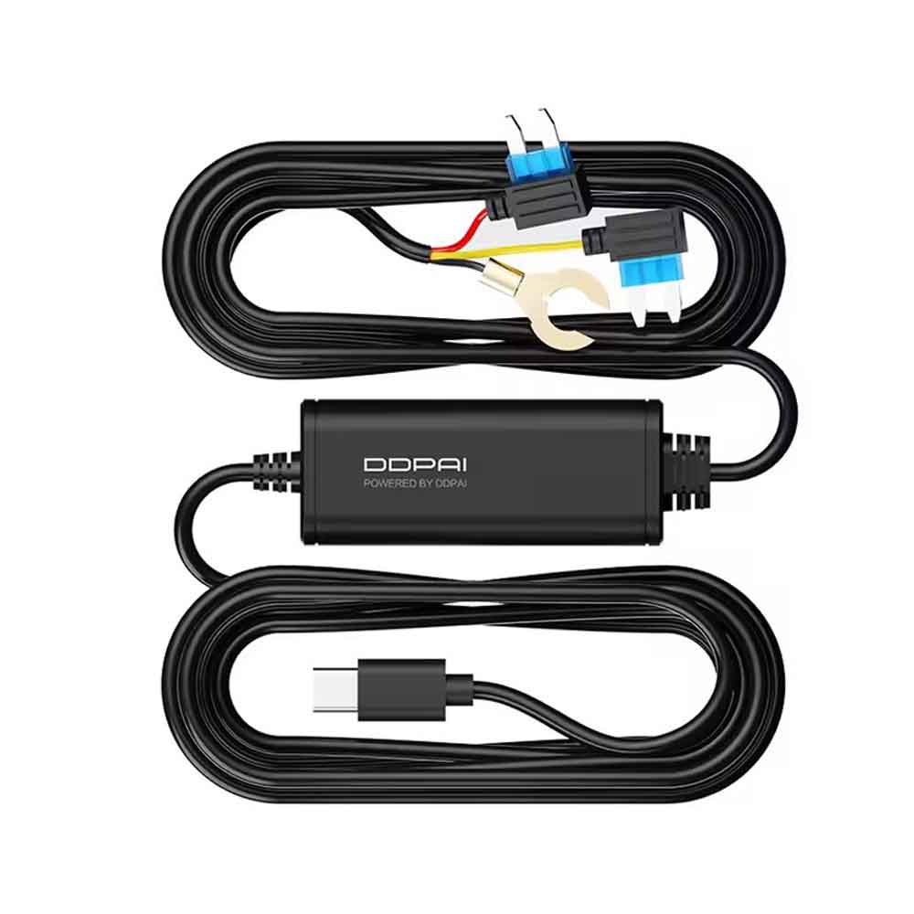 DDPAI N5 Dual/Z50 Pro/Z60/Z60 Pro/Z90 Pro Dash Cam Hardwire Kit Charging Cable Type-C USB Port 24h Detection Parking Monitor