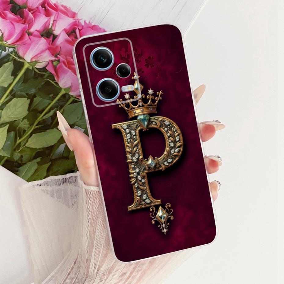 Модный Чехол-Книжка с Короной для Xiaomi Redmi Note 12 Pro Мягкий Силиконовый TPU Задняя Крышка для Чехлов Телефона Redmi Note12 Pro 5G
