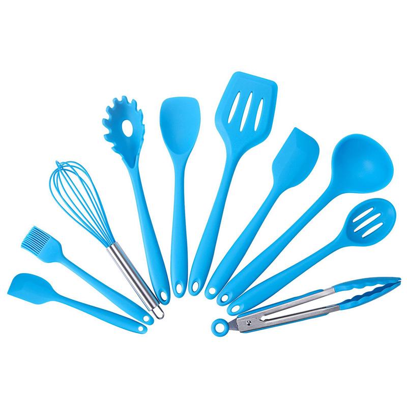 All-in-One Silicone Kitchenware Set: 10-Piece Non-Stick Cooking Tools