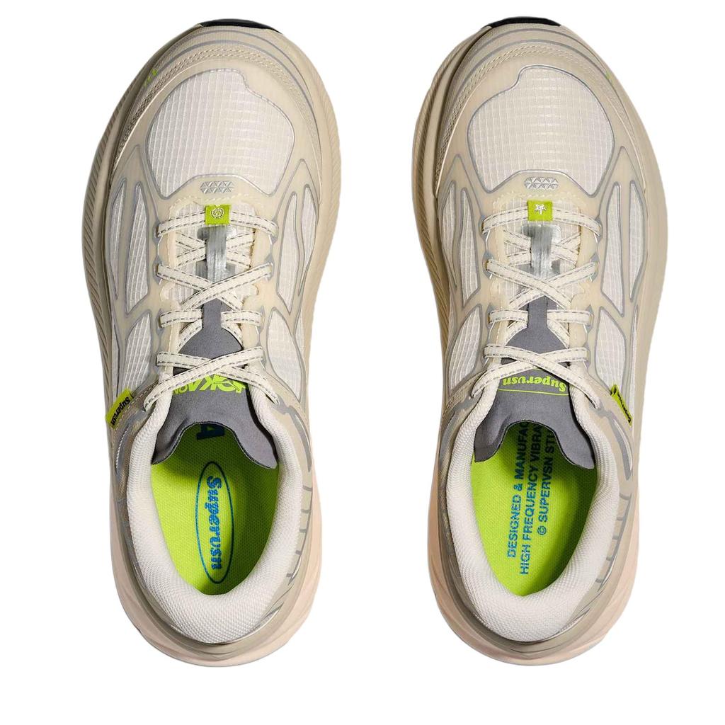 HOKA One One Supervsn X  Clifton 19 Comfortable Versatile Running Shoes Unisex Sneaker Ice-Grey 1173070-CNNL