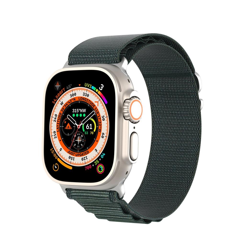 Sport Strap With Buckle For Apple Watch 8 / 7 / 6 / Se / 5 / 4 / 3 / 2 / 1 (41, 40, 38 Mm) Dux Ducis Strap Gs Version - Green