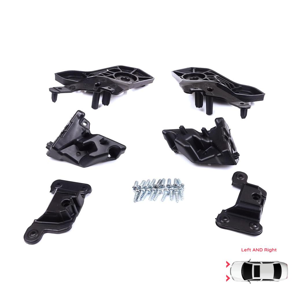 BHL581 Комплект кронштейнов для ремонта держателя фары, левая и правая сторона для Peugeot 208 e-208 MK2 P21 2008 e-2008 MK2 P24 2019-начало