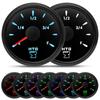 2" 52mm Waste Level Gauge 7 Color LED Holding Tank Gauge 0-190ohm HTG Sewage Level Sensor Steel 100-600mm for Car Boat Custom