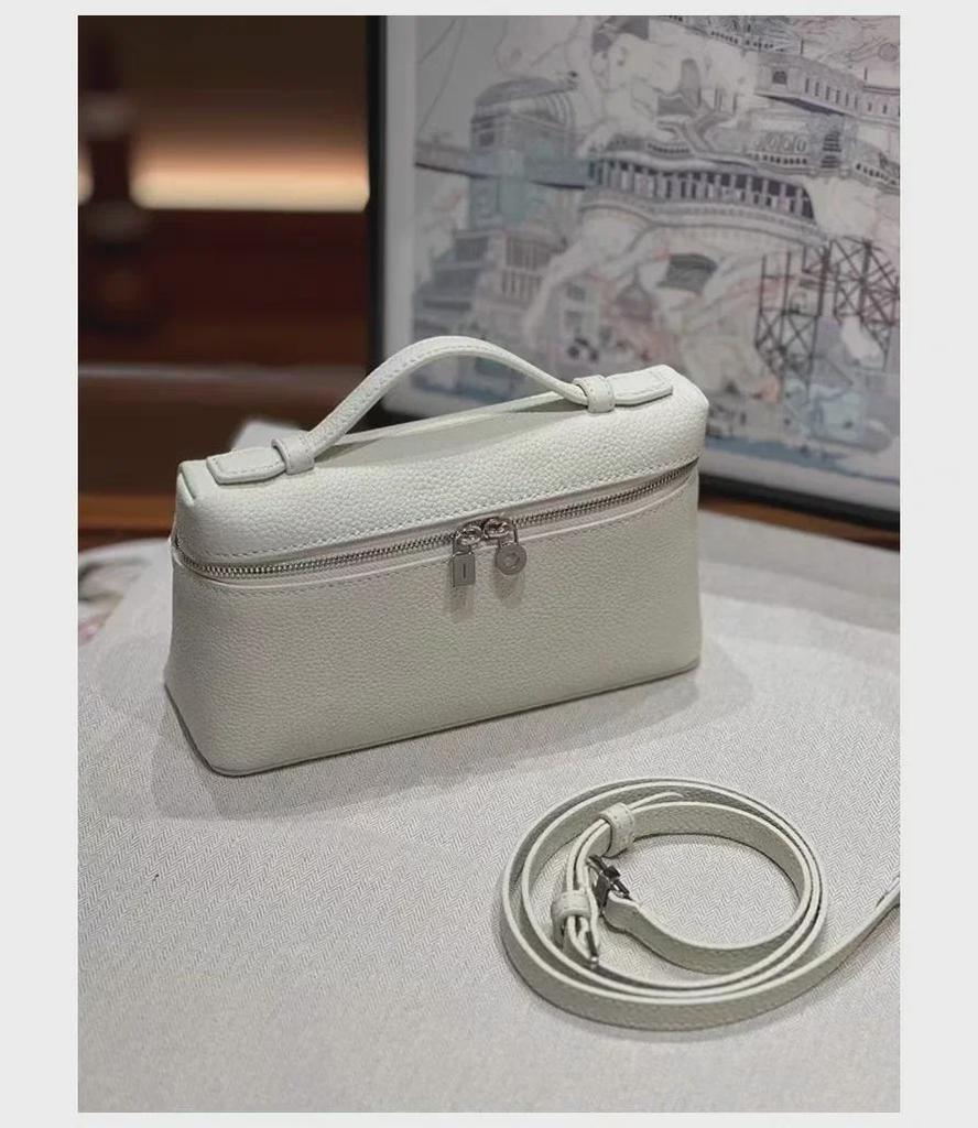 2024 женская сумка через плечо и на плечо из натуральной кожи с зернистой кожей личи - модная сумка и косметичка