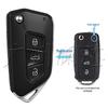Volkswagen Skoda Folding Remote Key Shell for Golf, Tiguan, Golf 8 (5K0 837 202AD)